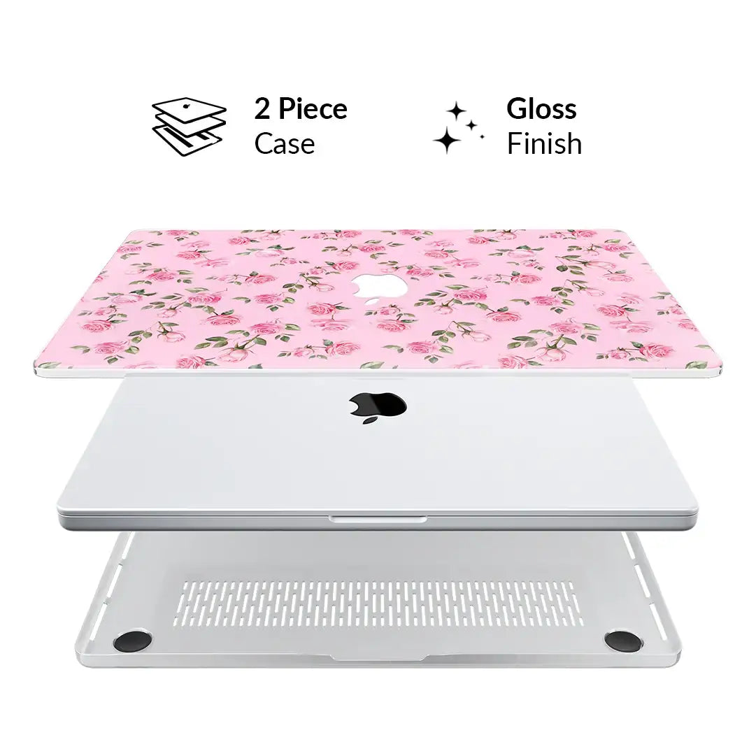 Baby Pink Roses MacBook Case