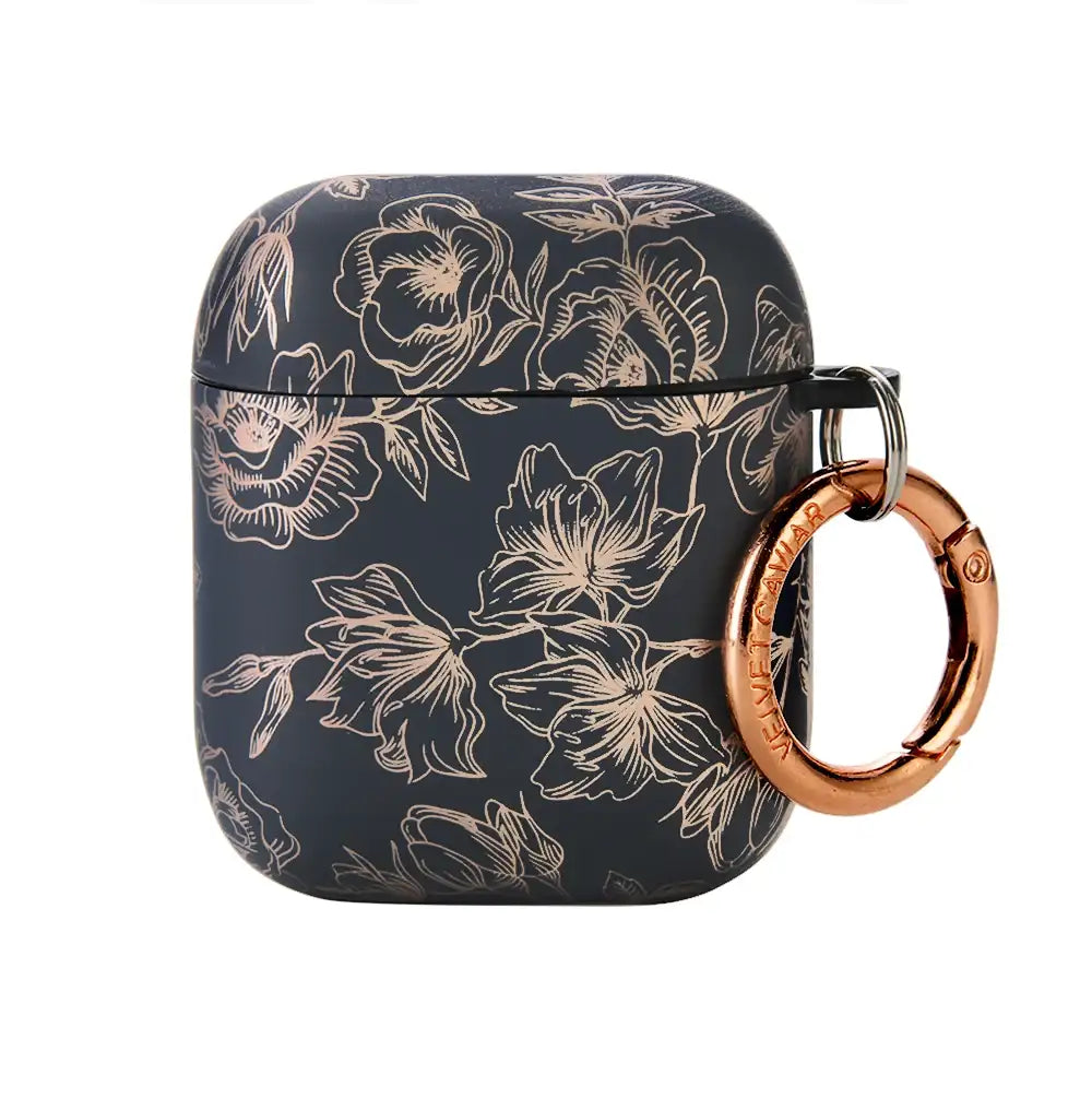Floral Chrome Airpods Case