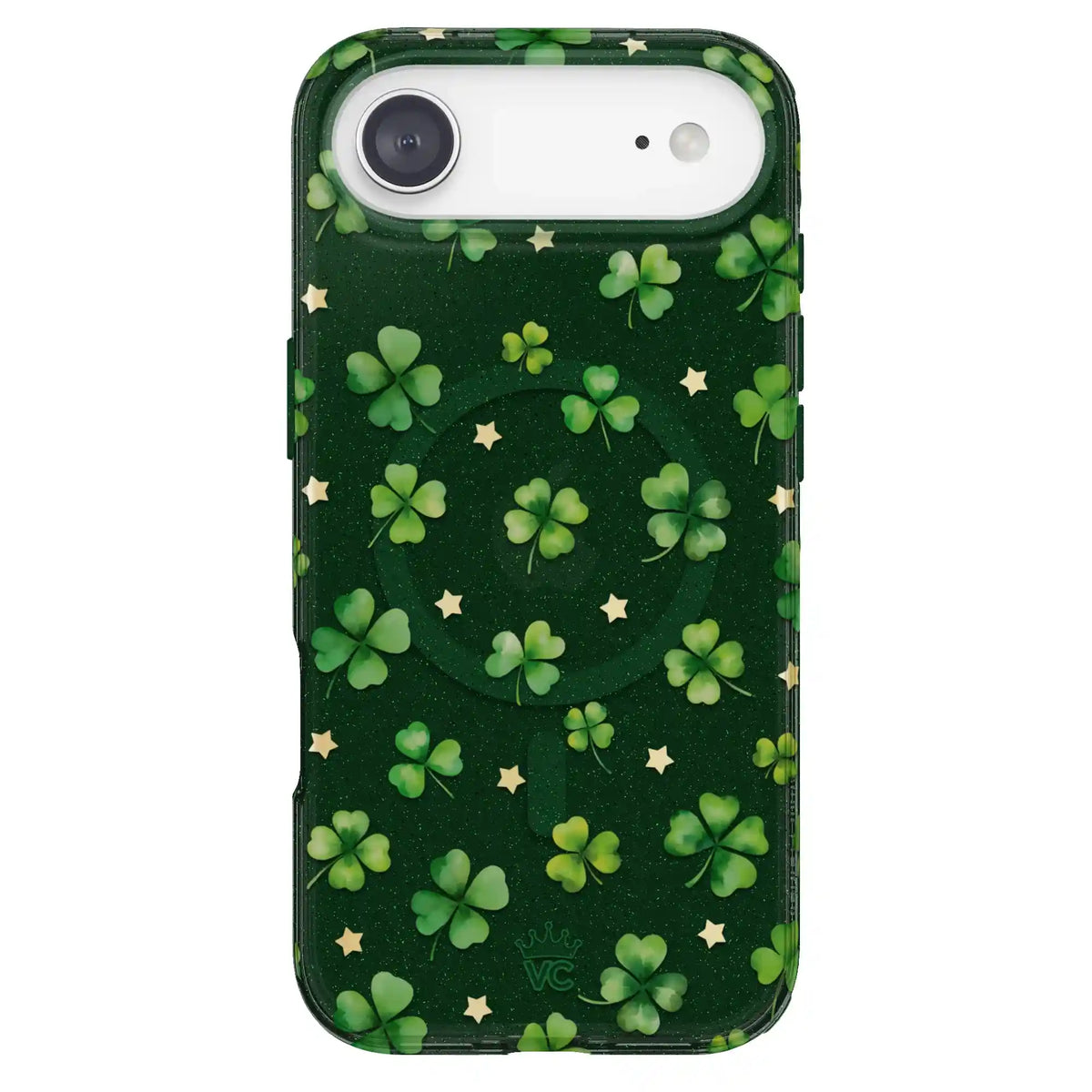 Lucky Clover Glitter iPhone Case