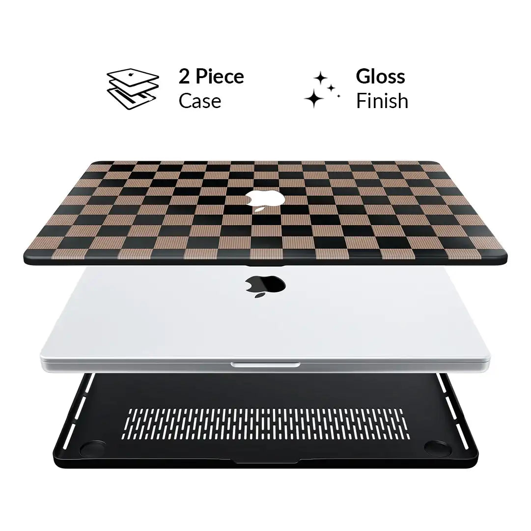 Mocha Vibe Check MacBook Case