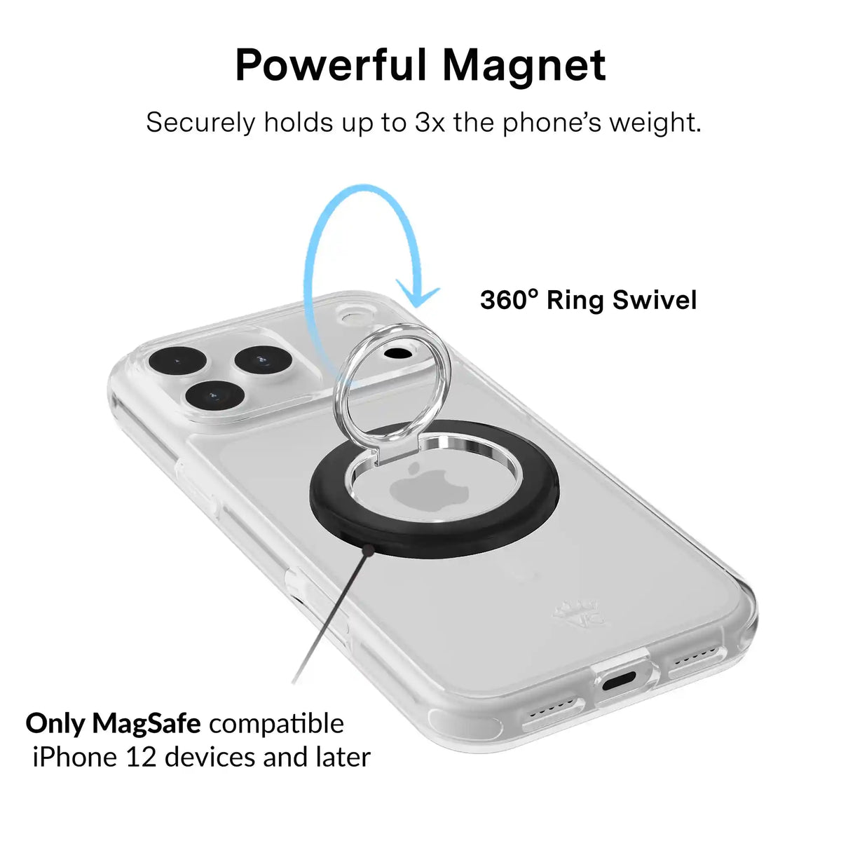 Just Black MagSafe Grip Ring
