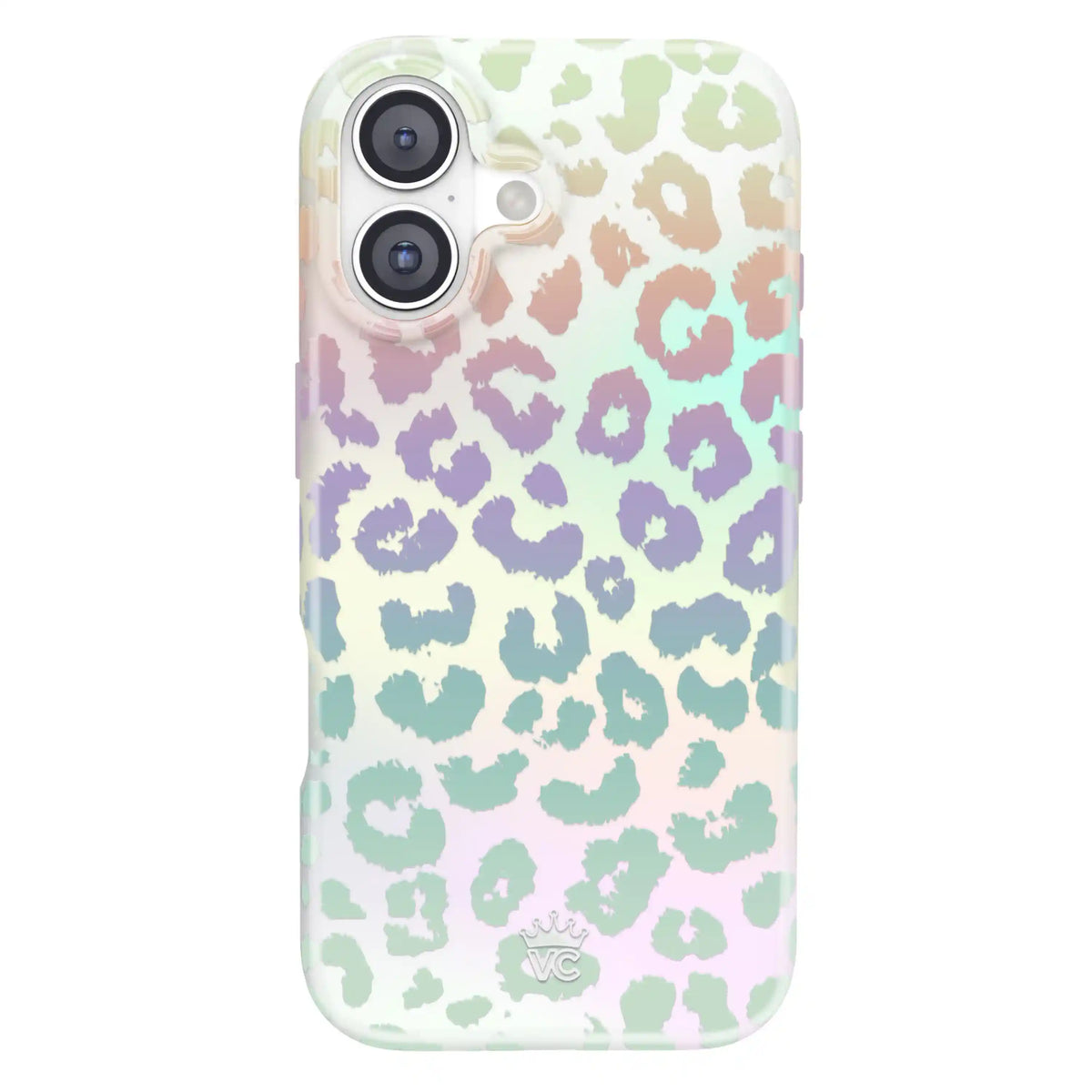 White Opal Leopard iPhone Case