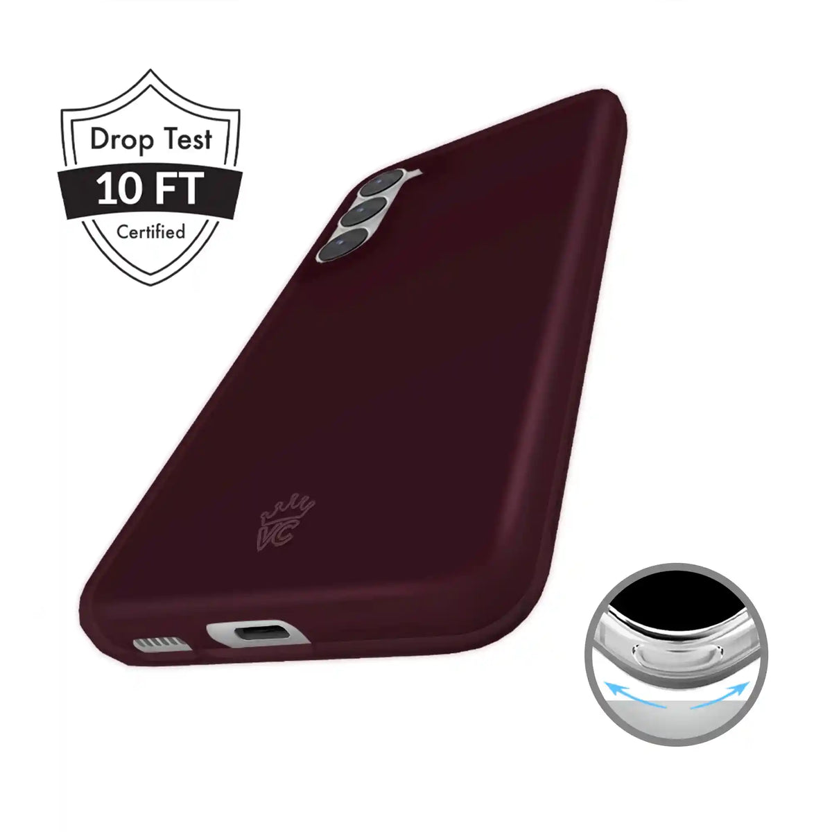 Burgundy 1990 Jelly Samsung Case